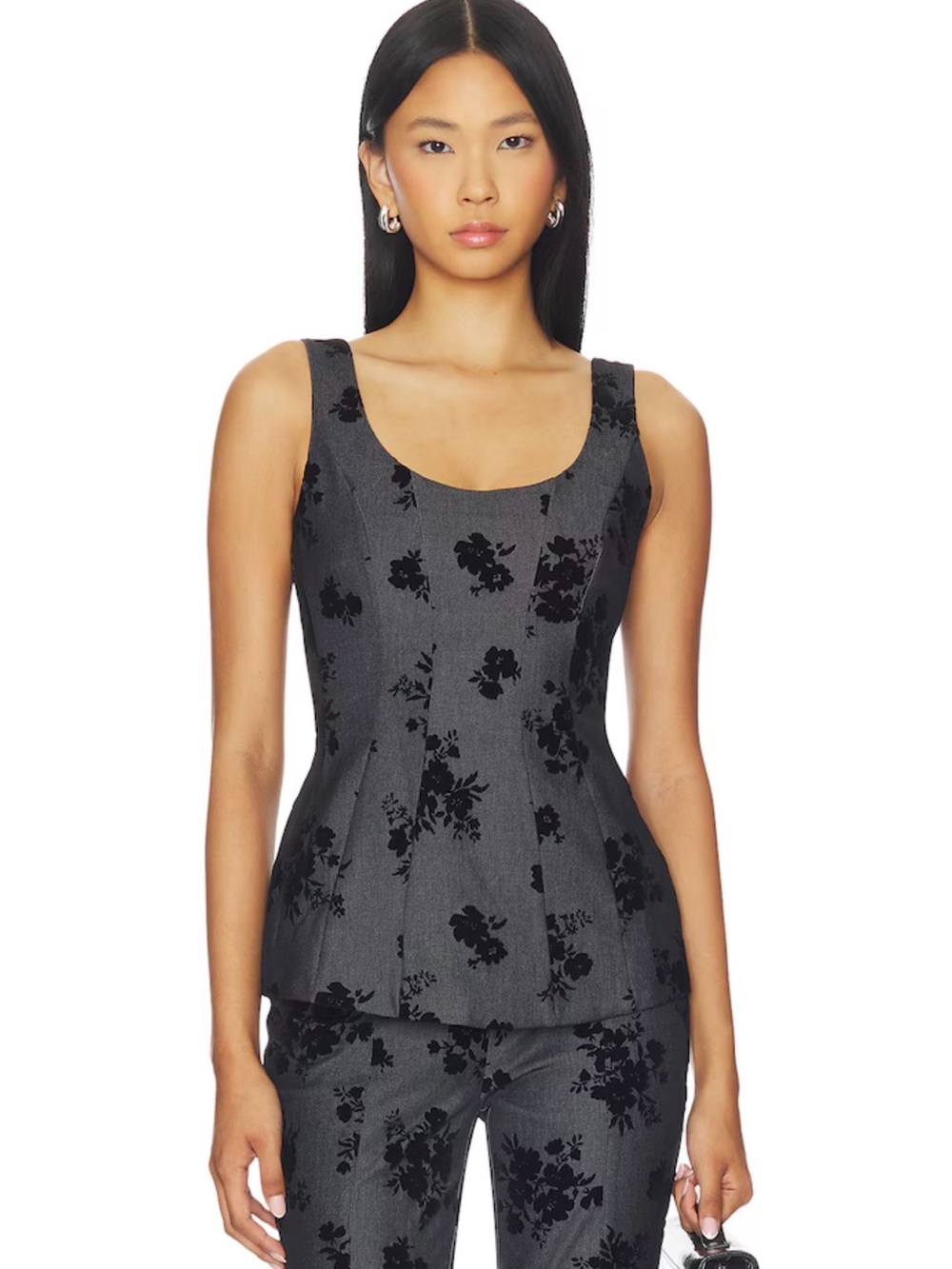 NWT Amanda Uprichard x REVOLVE Scoop Neck Peplum Top